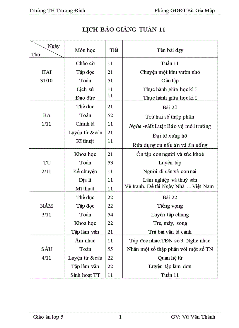 Giáo án 5 chuẩn kns