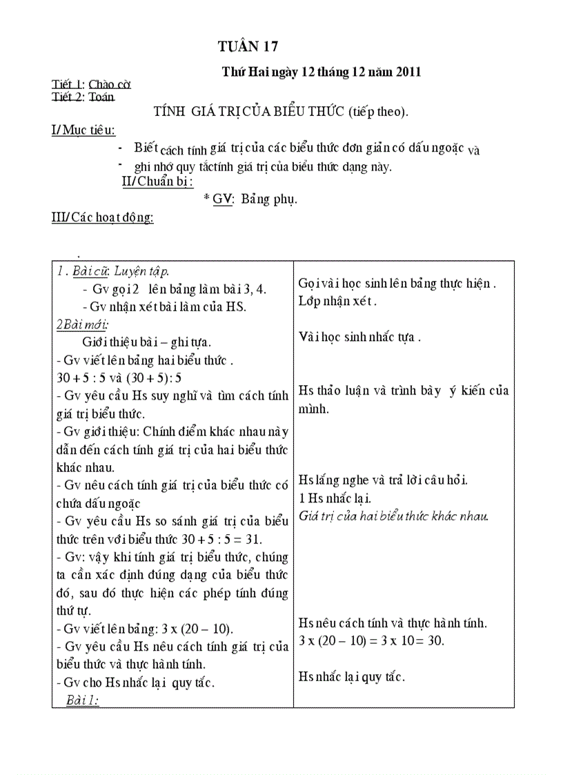 Giao an lop 3 tuan 17 kns gt