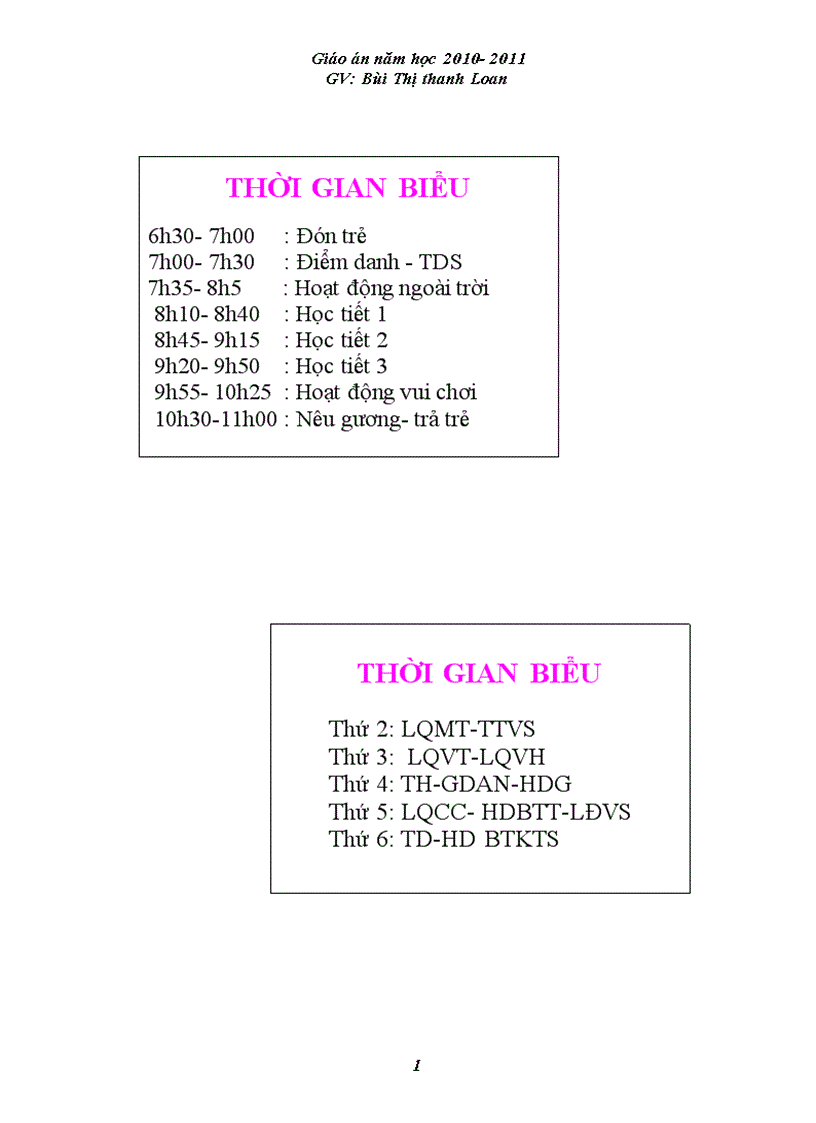 Giáo án tuần 1 thang 9