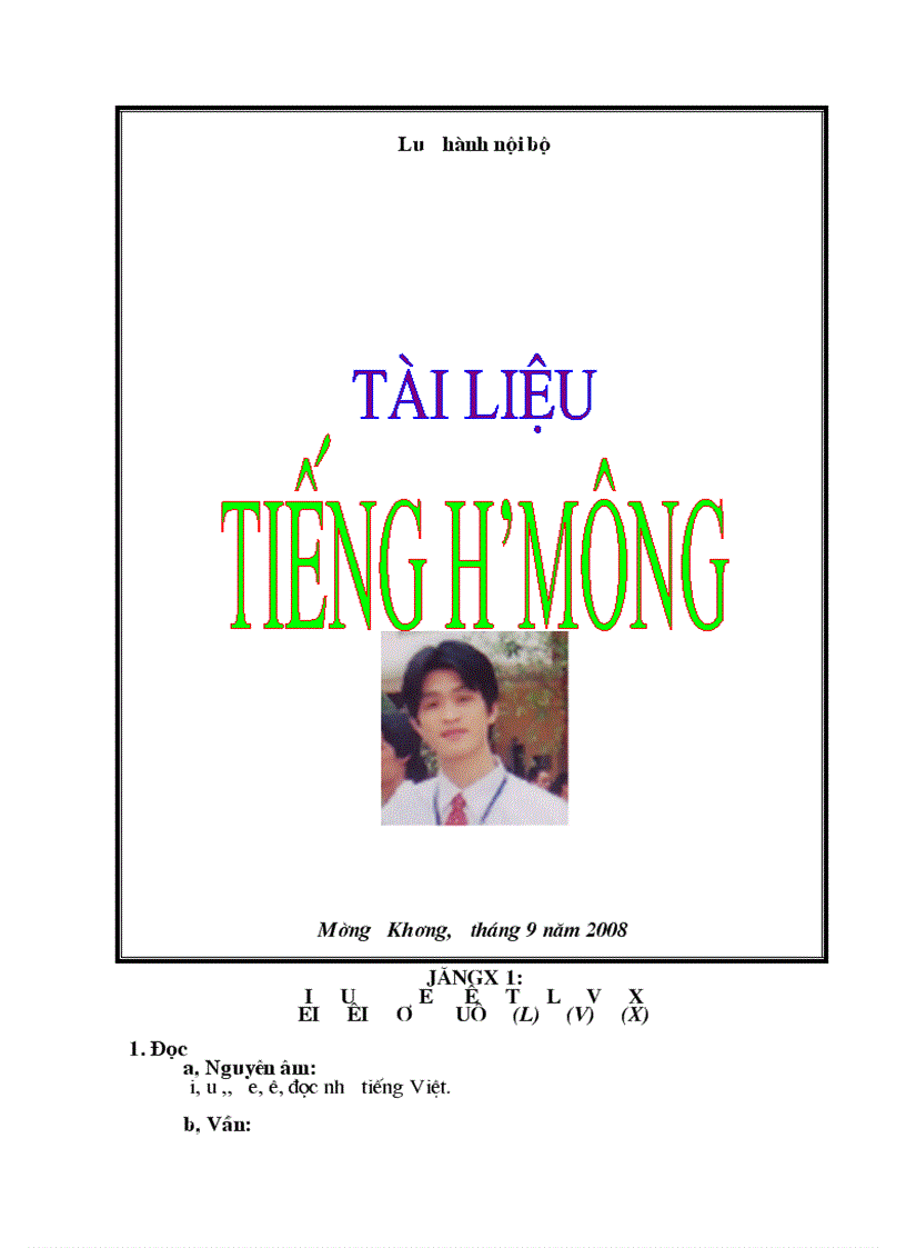 Giáo án tiếng Mông