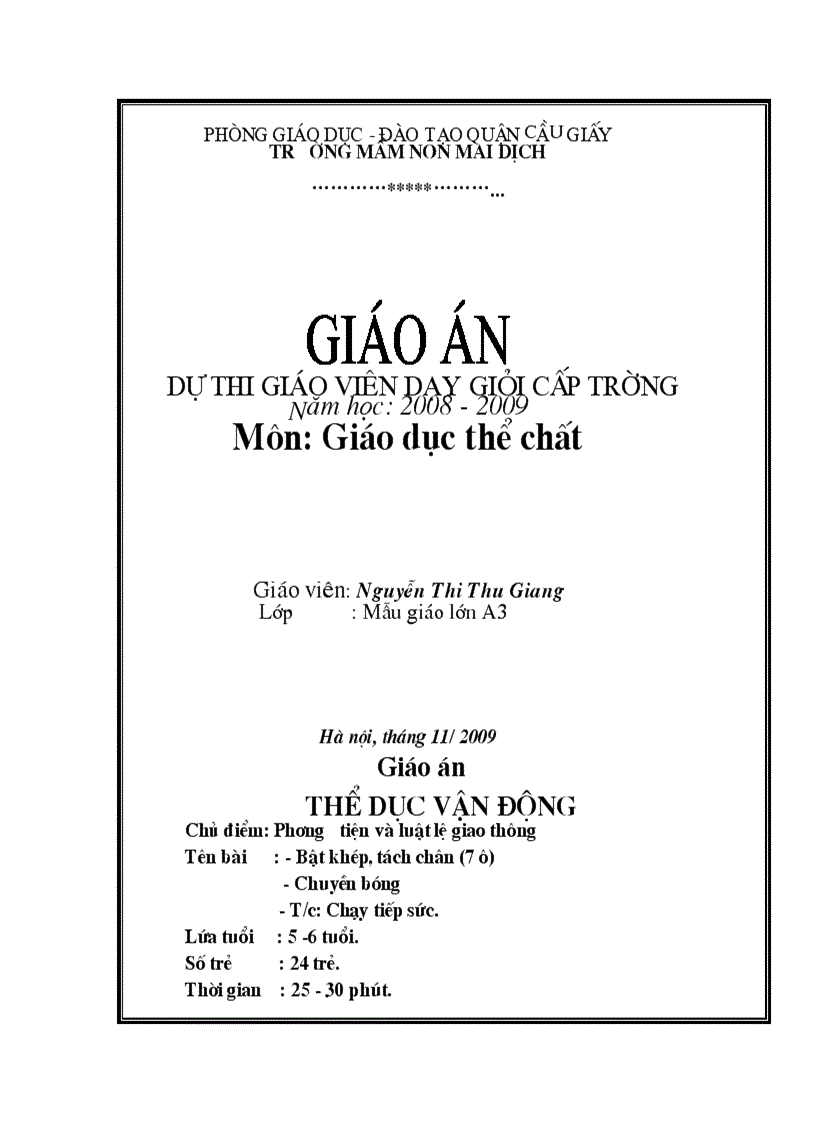 Giáo dục thể chất