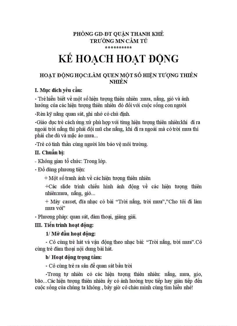 Hiện tượngthieen nhiên