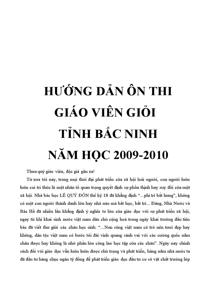 Huong dan on thi GVG Tỉnh 2009 2010