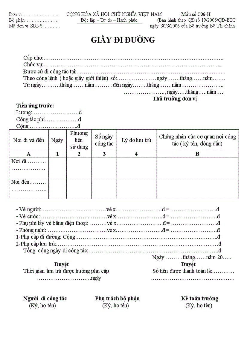 Táº£i Máº«u Giáº¥y Ä'i Ä'Æ°á»ng C06 Hd