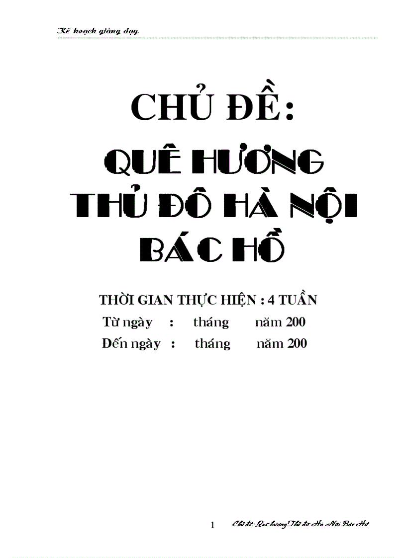 Quê hương thủ đô hà nội bác hồ