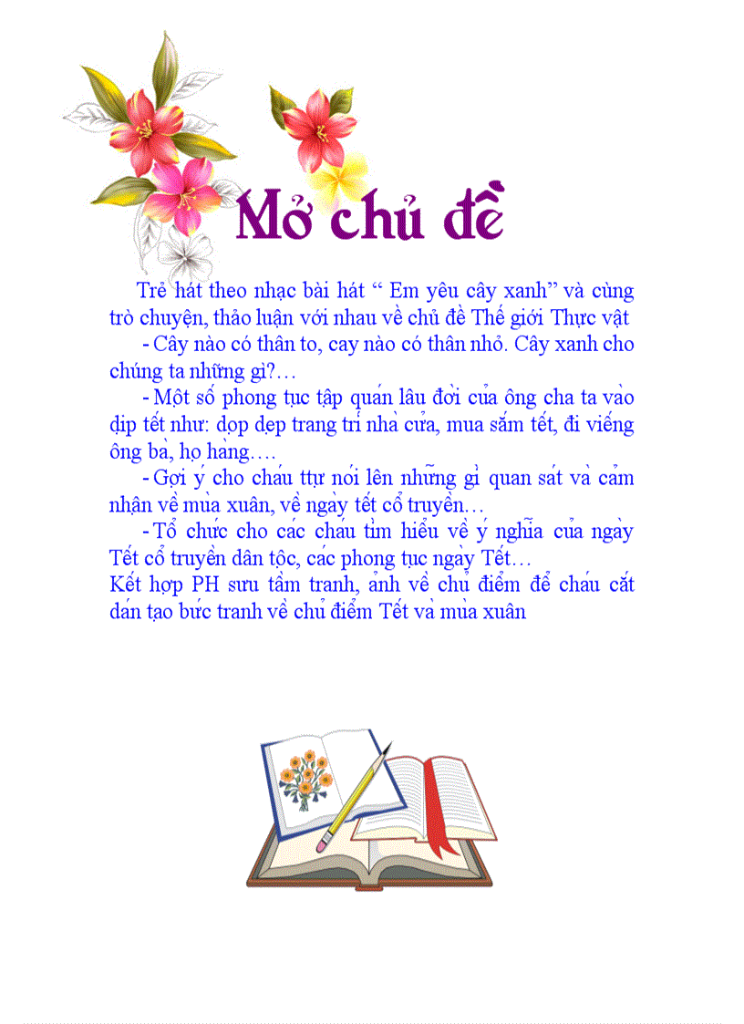 Mo dong chu de thuc vat