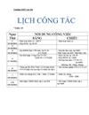 Lịch Công Tác 1