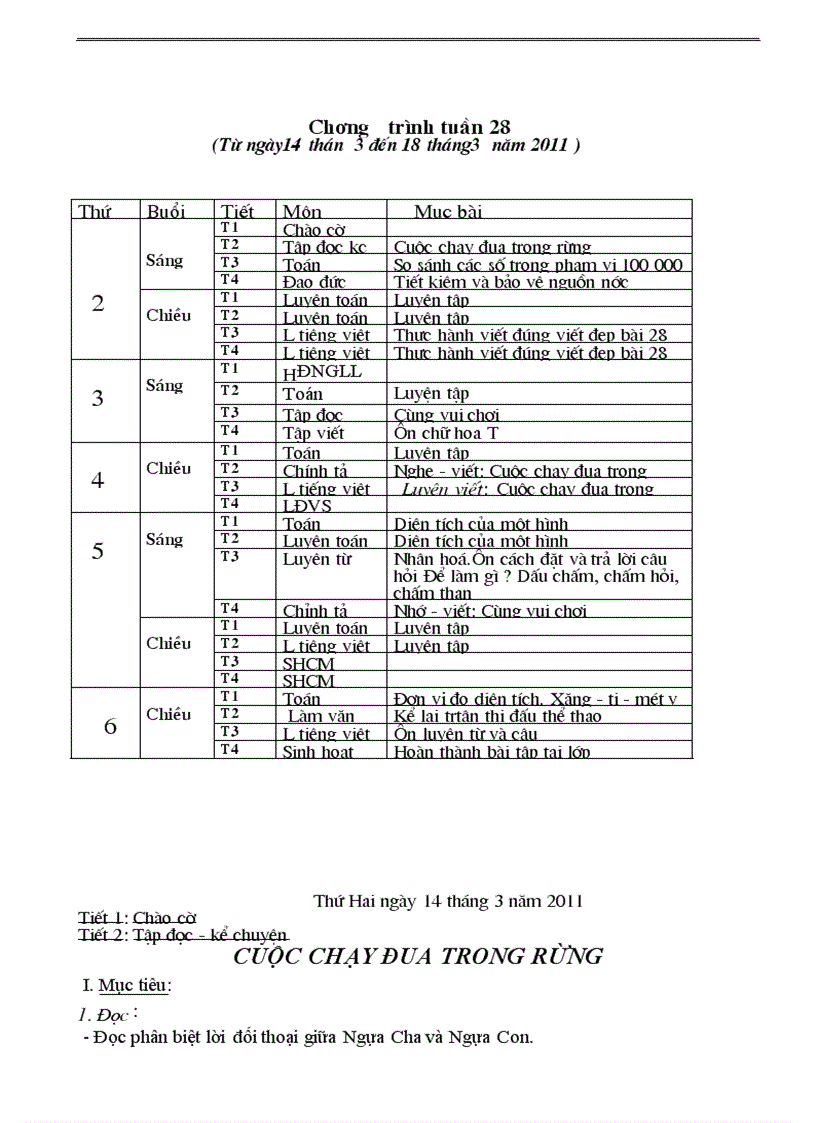 Lop3a Tuân 28 Đại