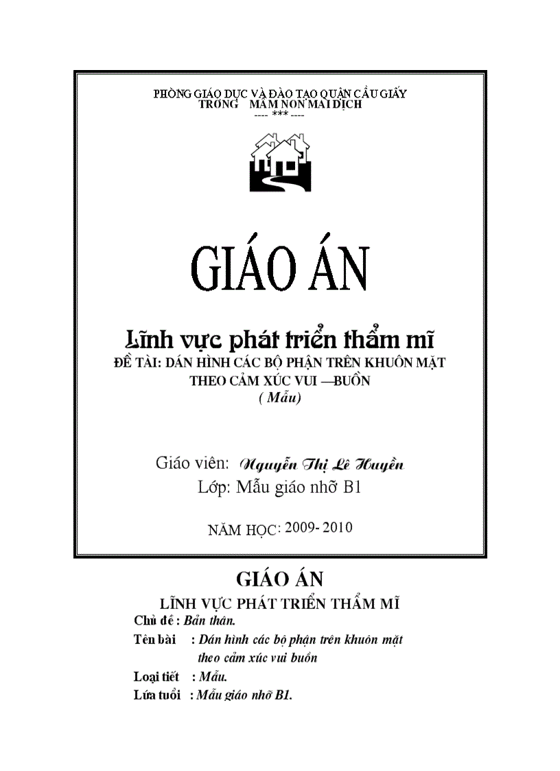 Tạo hình Dán hình các bộ phận trên khuôn mặt theo cảm xúc vui buồn