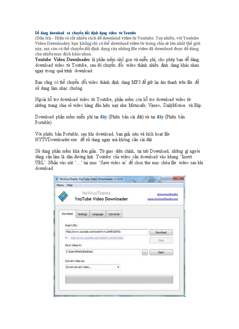 Phần mềm dowload trên youtube
