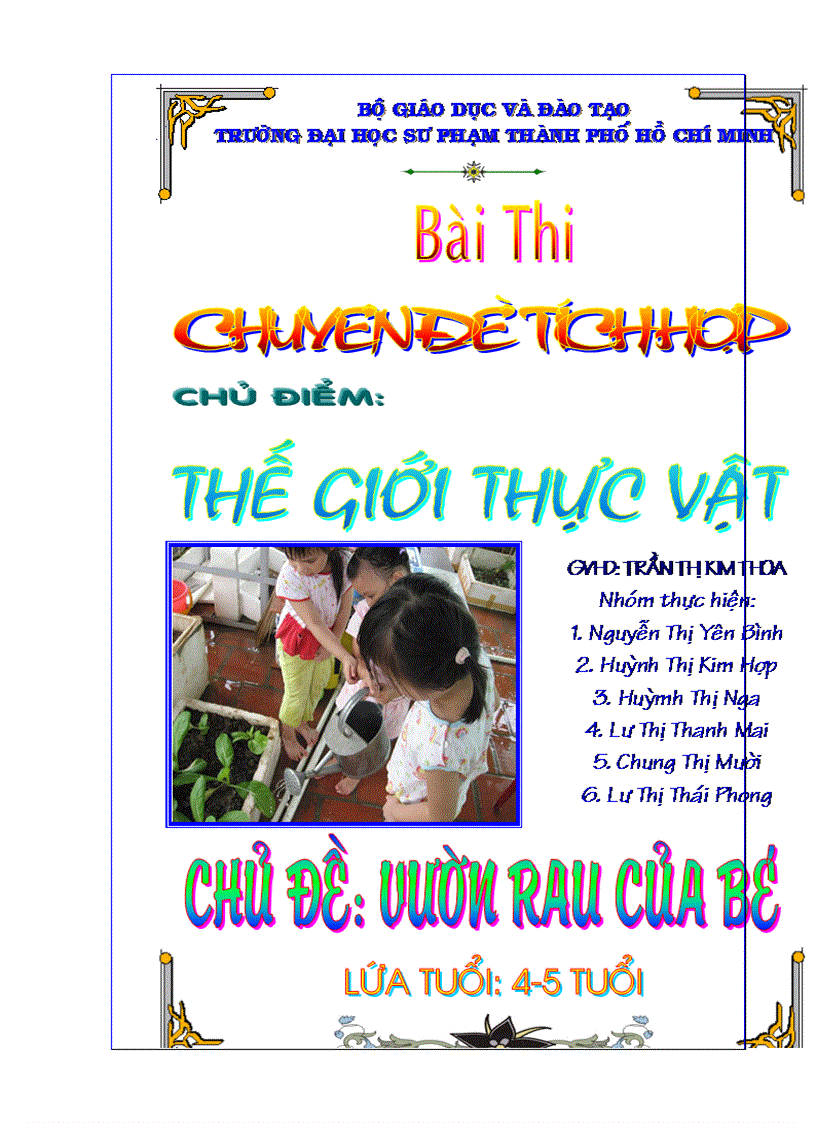 Vườn rau của bé