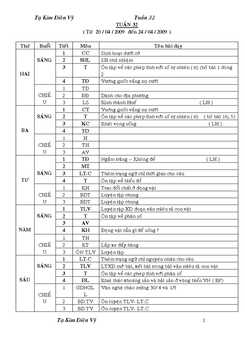 Tuần 32 1