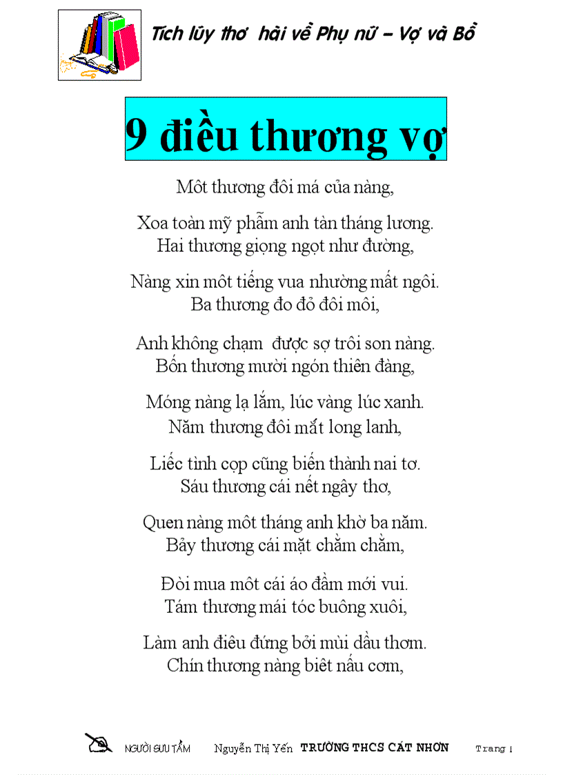 Thư giãn 9 điều vợ thương chồng