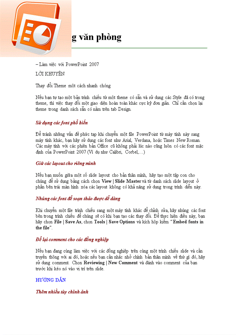 Thủ thuật Power Point