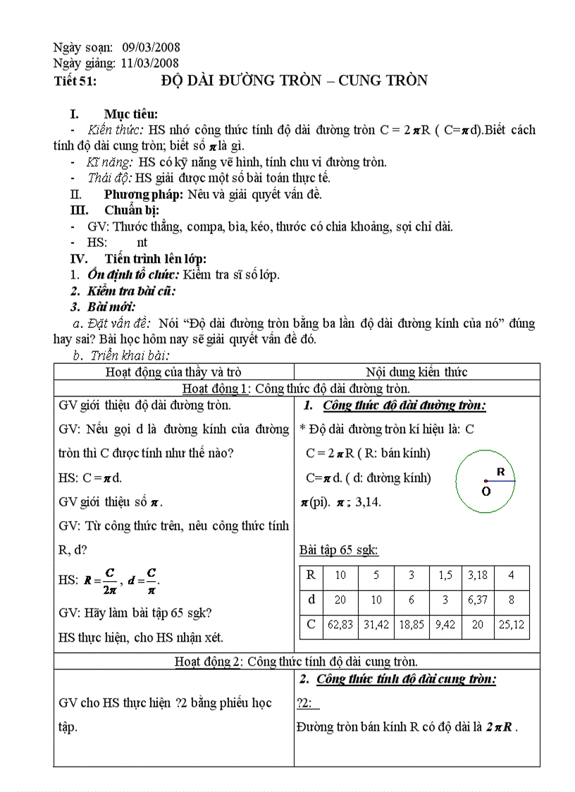 Tiết 51 HH 9