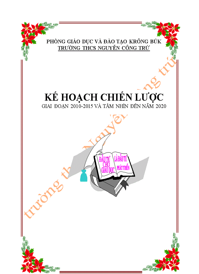 Chiến lược phát triển trường thcs Nguyễn Công Trứ giai đoạn 2010 2015 tầm nhìn 2020