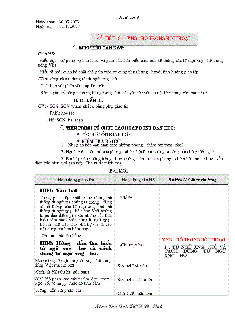 Giáo án Ngữ văn 9 CKTKN