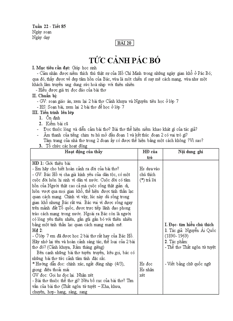 85 T22 Tức cảnh Pắc Pó