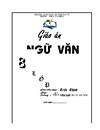 Bìa giáo án Ngữ vă 8