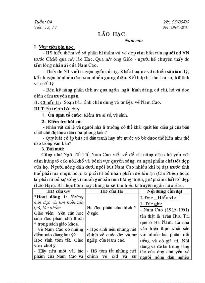 Giao an ngữ văn 8 theo ct mới