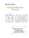 Thuyết minh về Tiền Giang