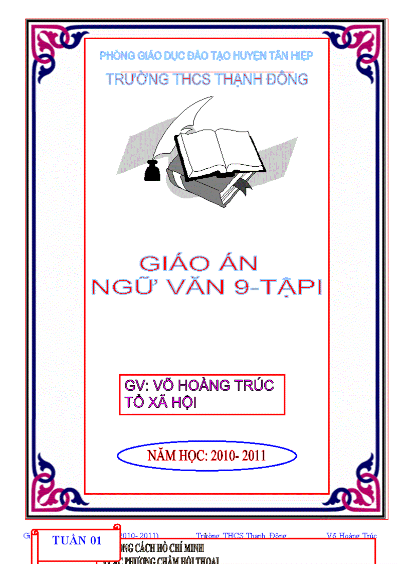 Giáo án ngữ văn 9 3 cột có hình 1