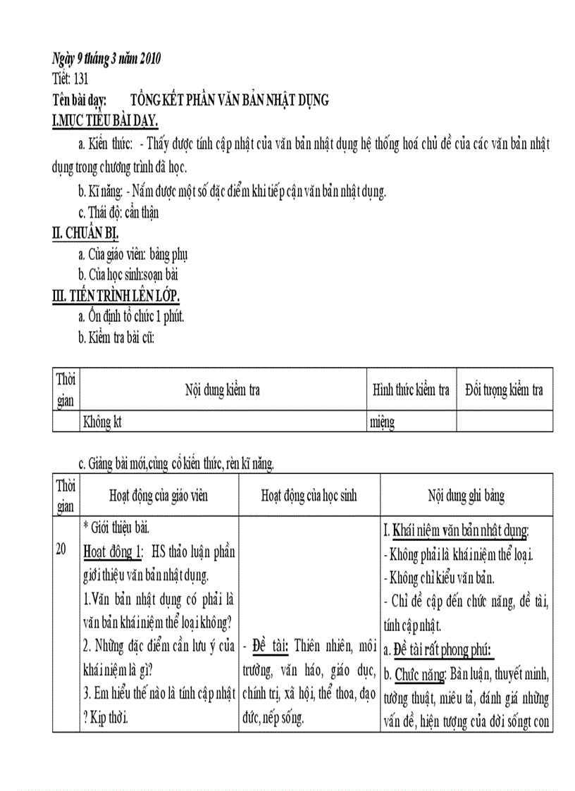 Giáo án Ngữ văn9 Tuần 27