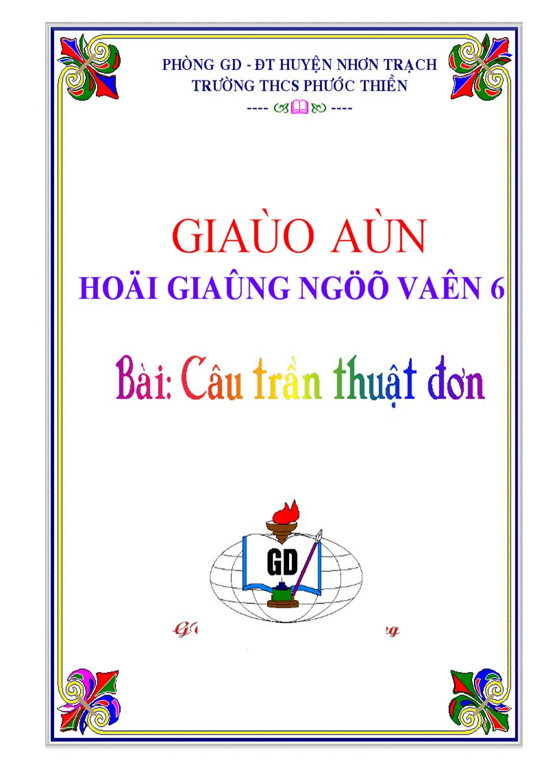 Bia giao an đẹp