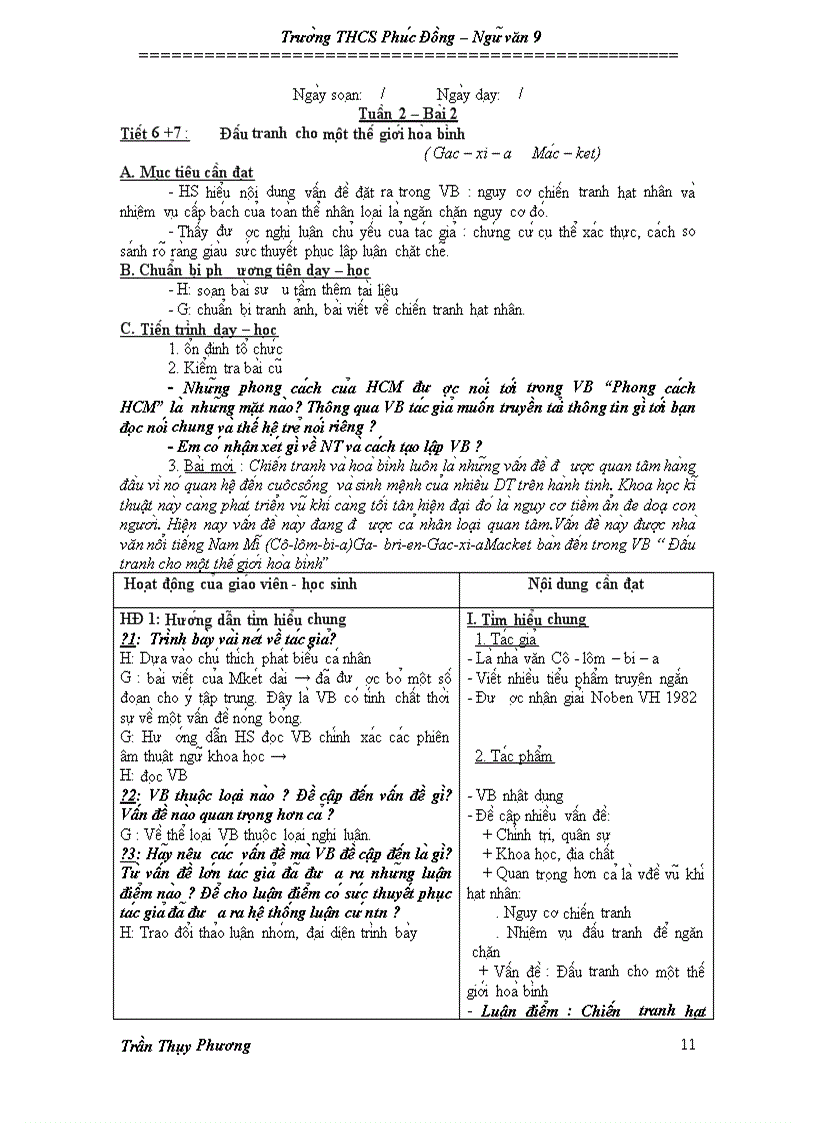 Đau tranh cho mot the gioiHB