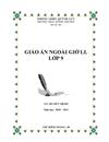 Giáo án Hoạt động NGLL9