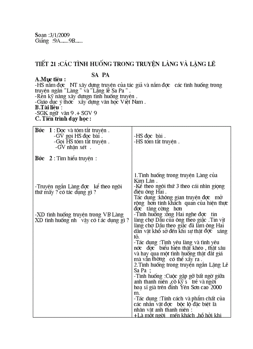 Giao an van 9 da chinh sua