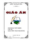 Giáo án chủ nhiệm