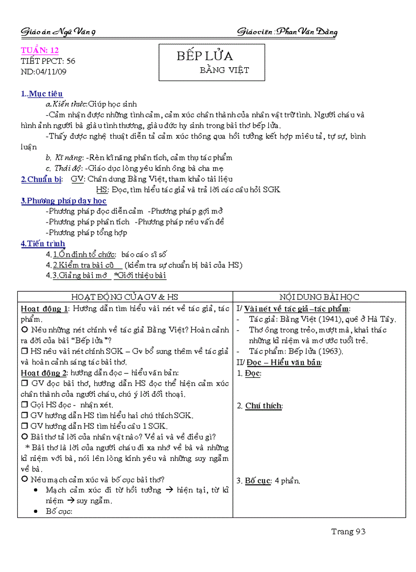 Ngữ văn 9 tuần 12 tn