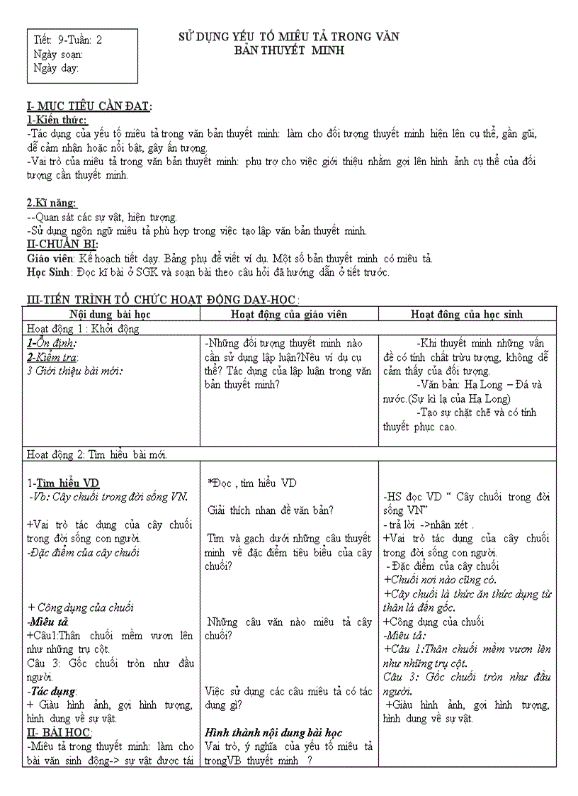 Ngữ văn 9 tiết 20