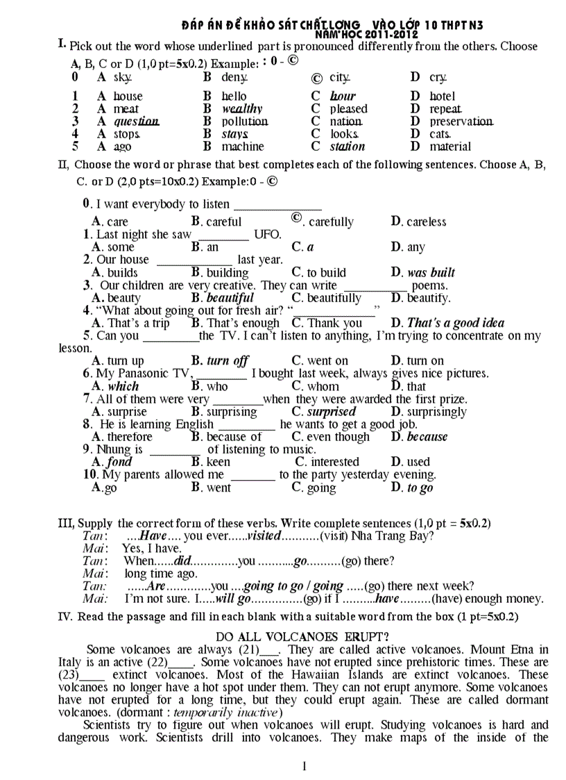 Tài liẹu ôn thi ngữ văn 9