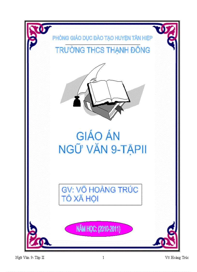 Ngữ văn9 3 cột tuần 20 21 22 23 có hình