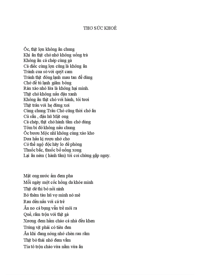 Tho suc khoe