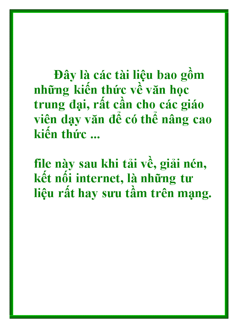 Văn học trung đại