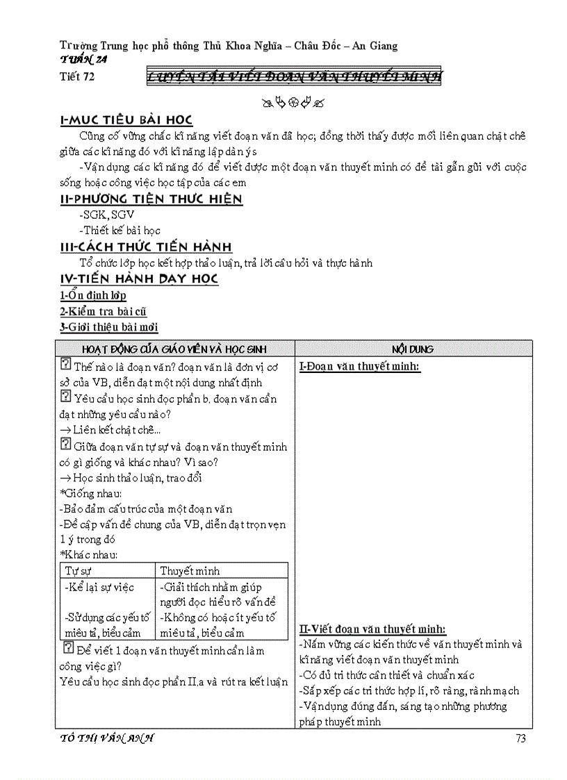 Ngữ Văn 10 cobanT72 vân anh