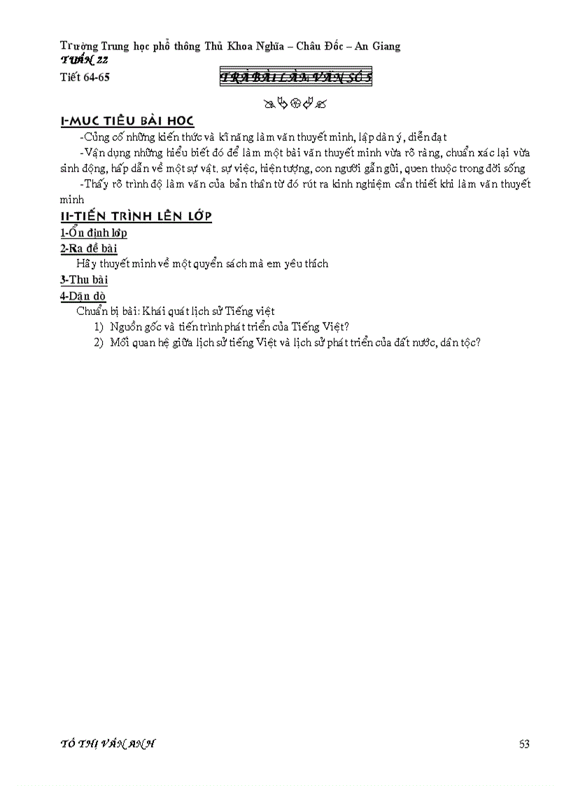 Ngữ Văn 10 cobanT64 65 vân anh