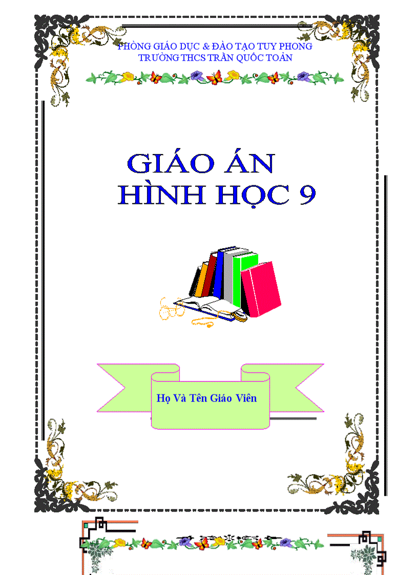 Bìa Giáo Án Đẹp 1