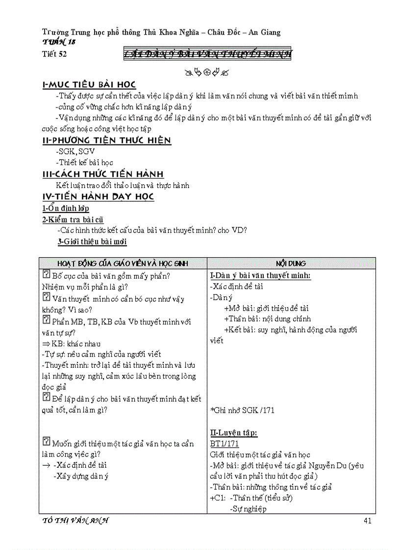 Ngữ Văn 10 cobanT52 vân anh