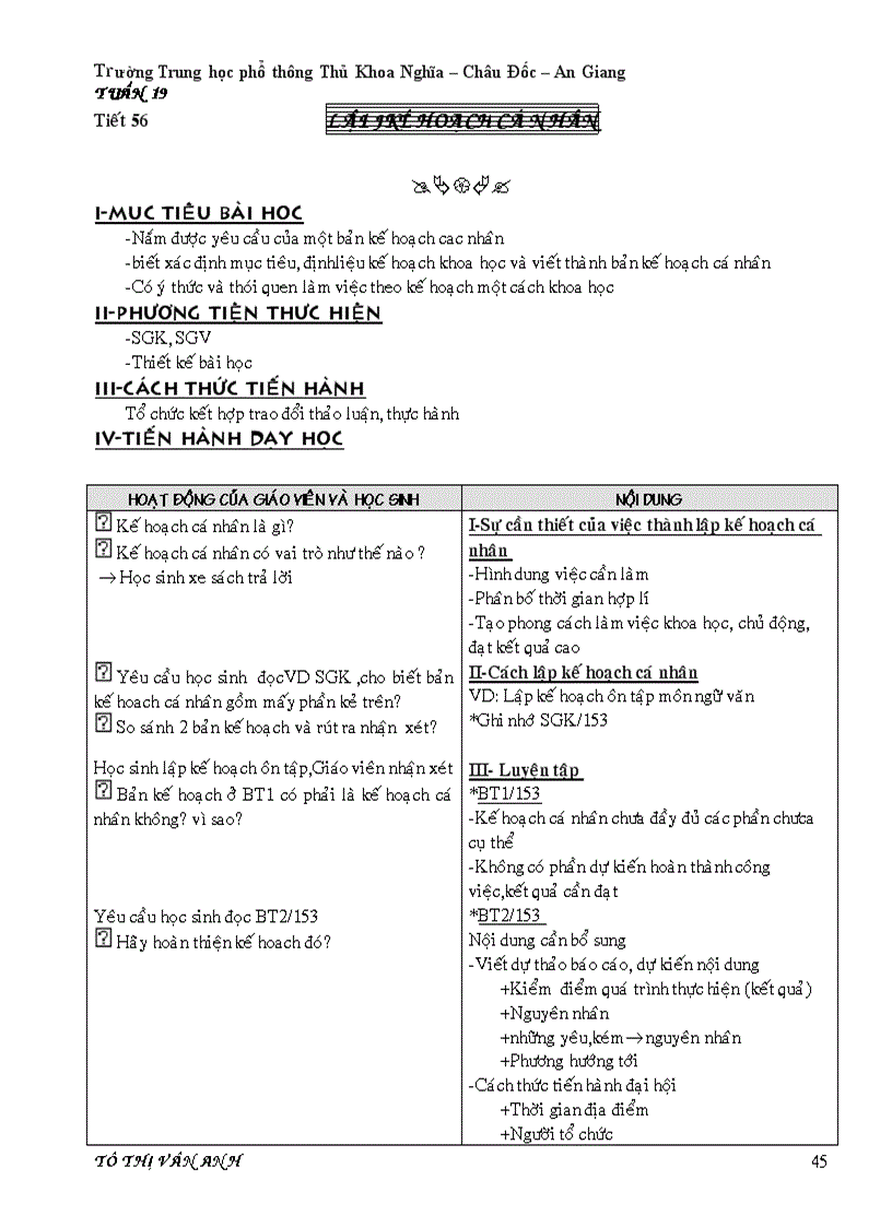 Ngữ Văn 10 cobanT56 vân anh