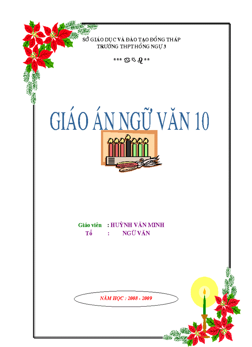 Bìa giáo án cự đẹp