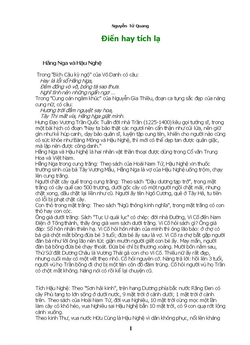 Dien tich dien co tuyen chon