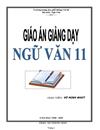 GIÁO ÁN NV 11 Mẫu mới nhất