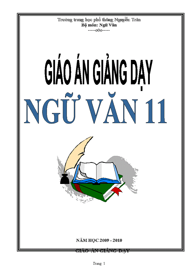 Giao an van hoc 11 co ban