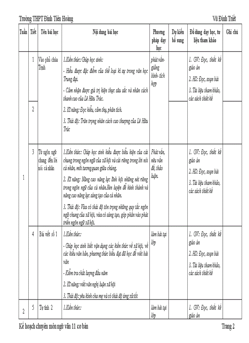 Khcm 11 cơ bản 2008 2009