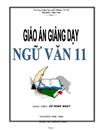 Giáo án Ngữ văn 11 mới Võ Minh Nhựt