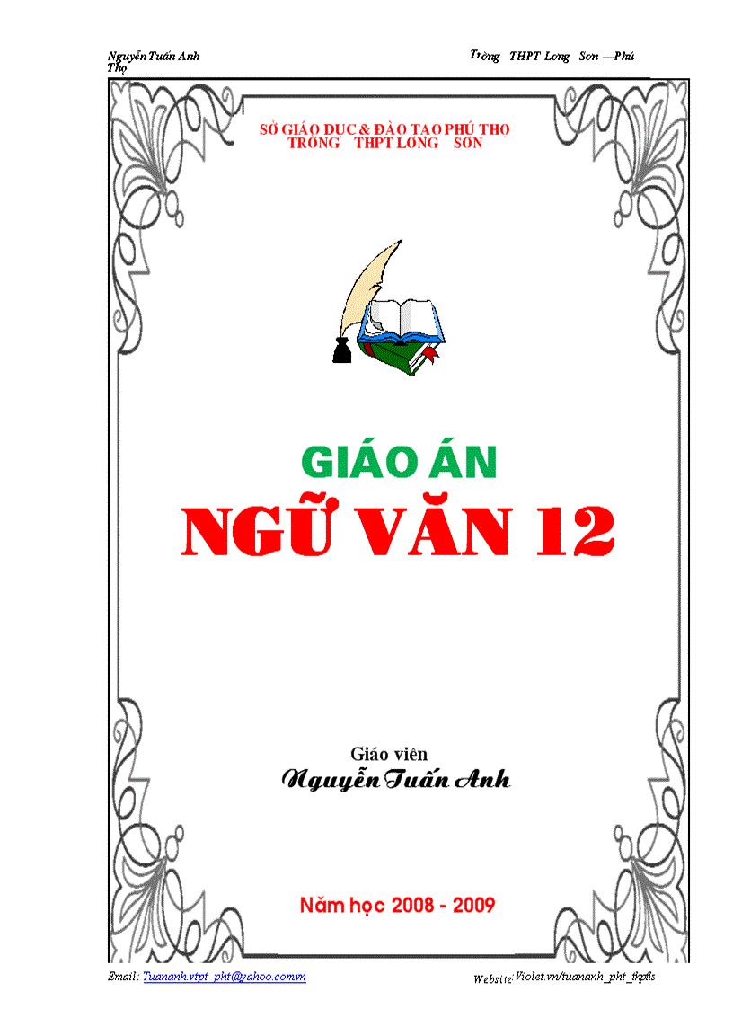 GIÁO ÁN NGỮ VĂN 12 CTC HKII hay